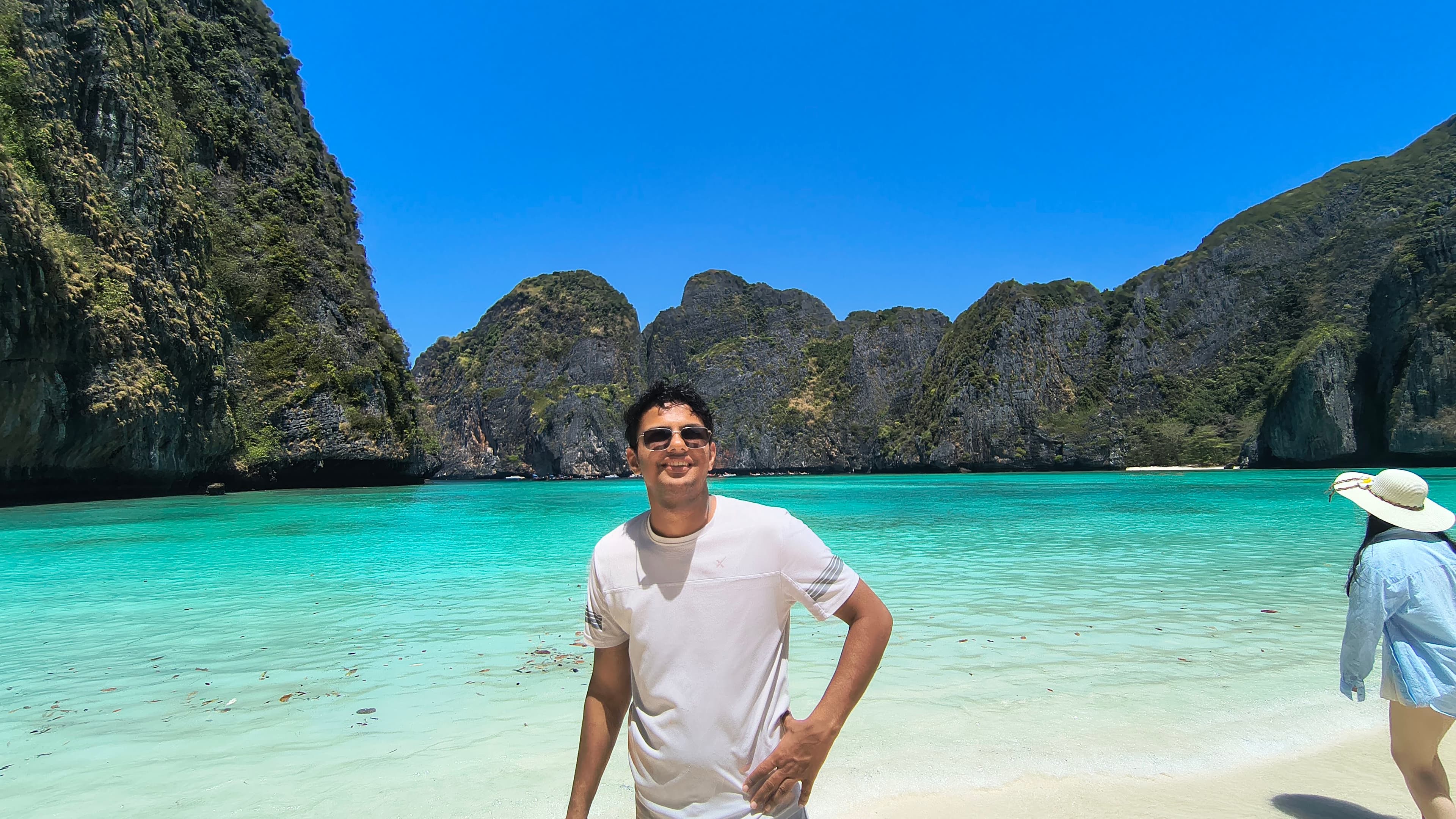 Standing at Maya Bay